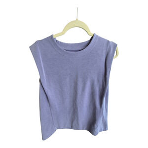 Athleta Seasoft Activewear Tank Top M Lavender Silky Soft Sweatshirt Stylish
